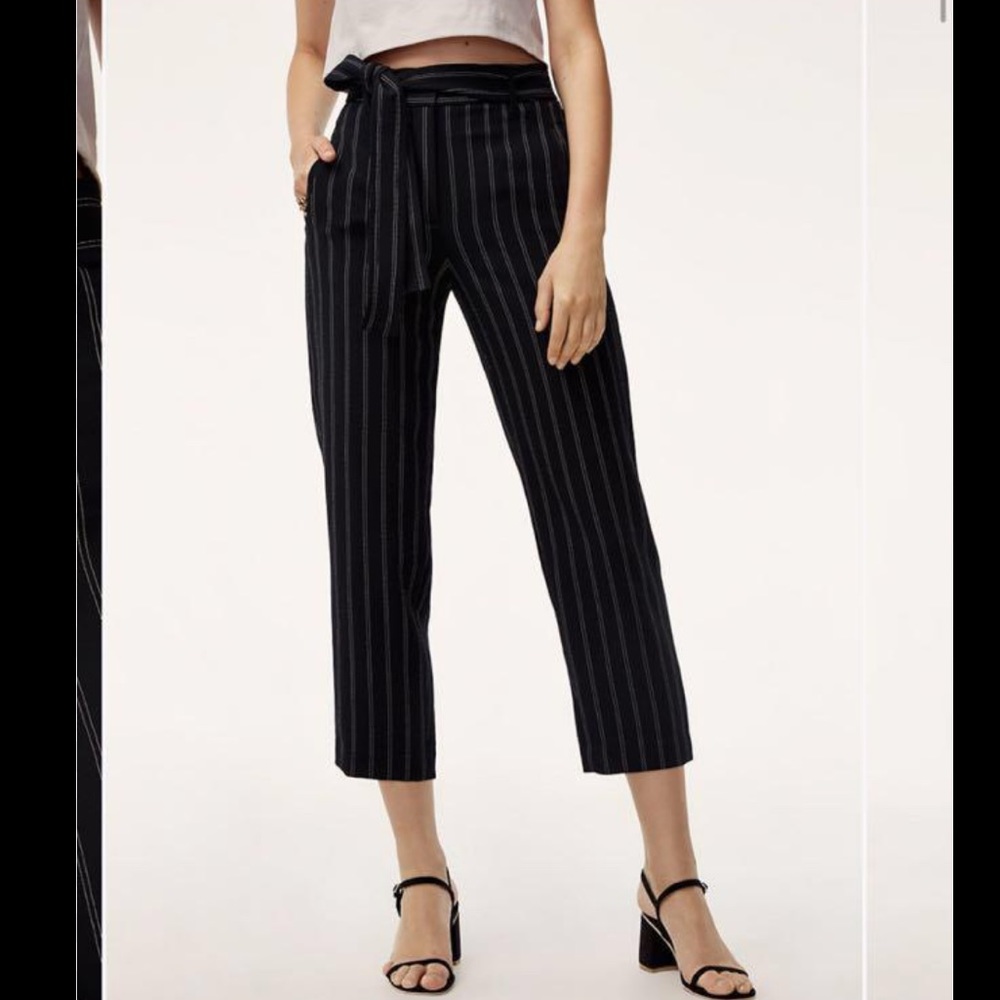 ARITZIA Wilfred tie-front pant